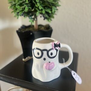 NEW Ghost Mug With Glasses